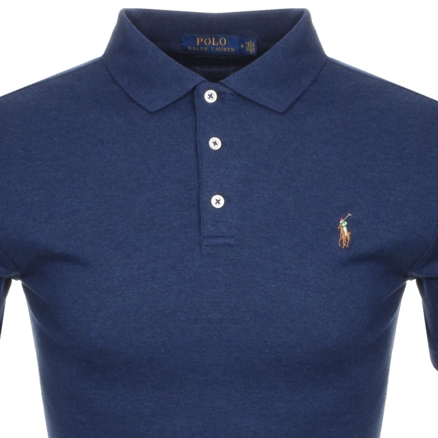 Alternative Image for ProductRalph Lauren Slim Fit Polo T Shirt Navy2